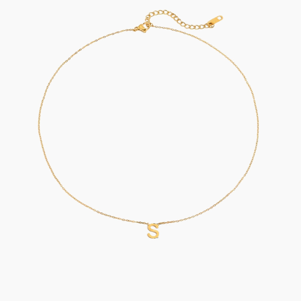 collier personnalisé mini lettre S