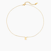 collier initiale argent