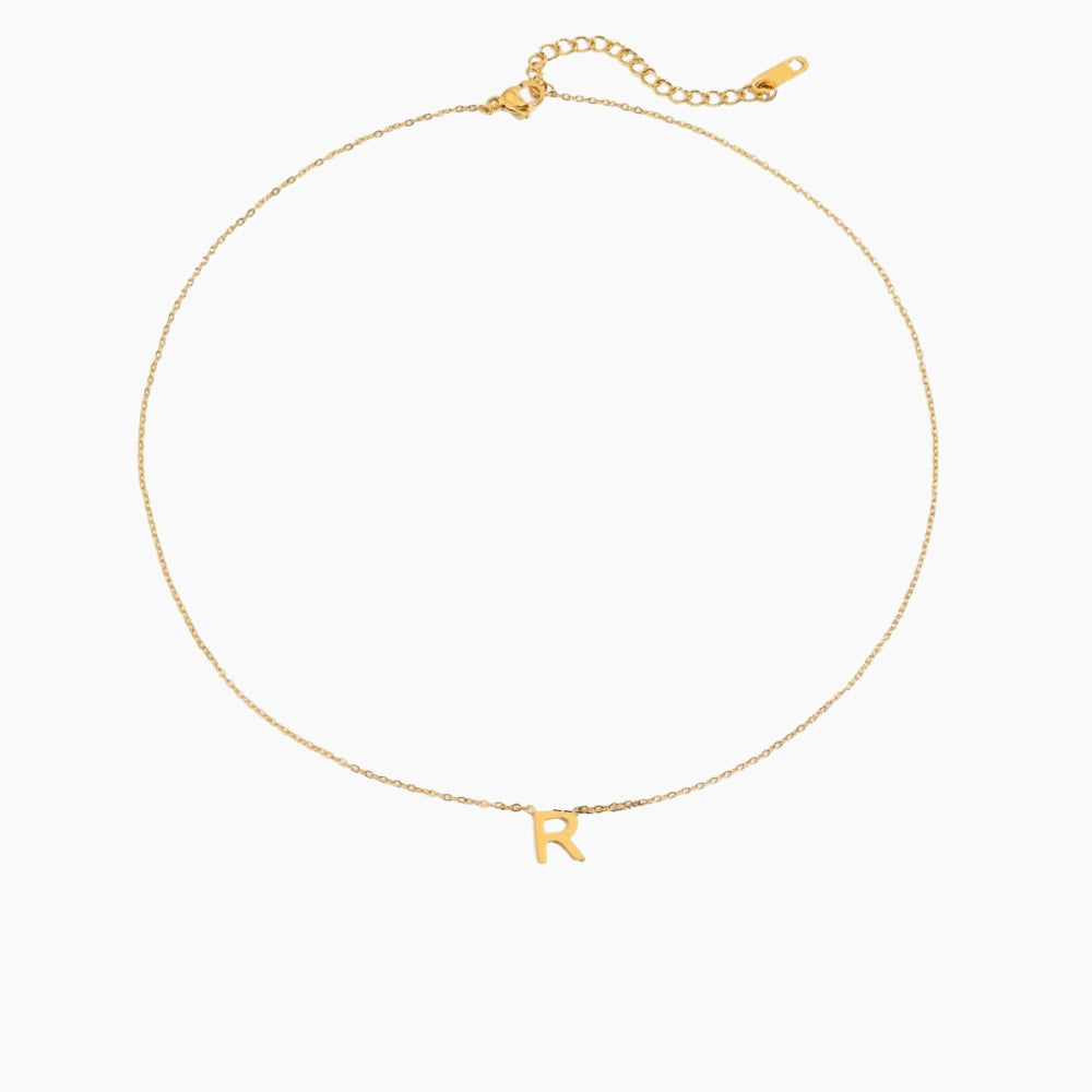 collier femme initiale