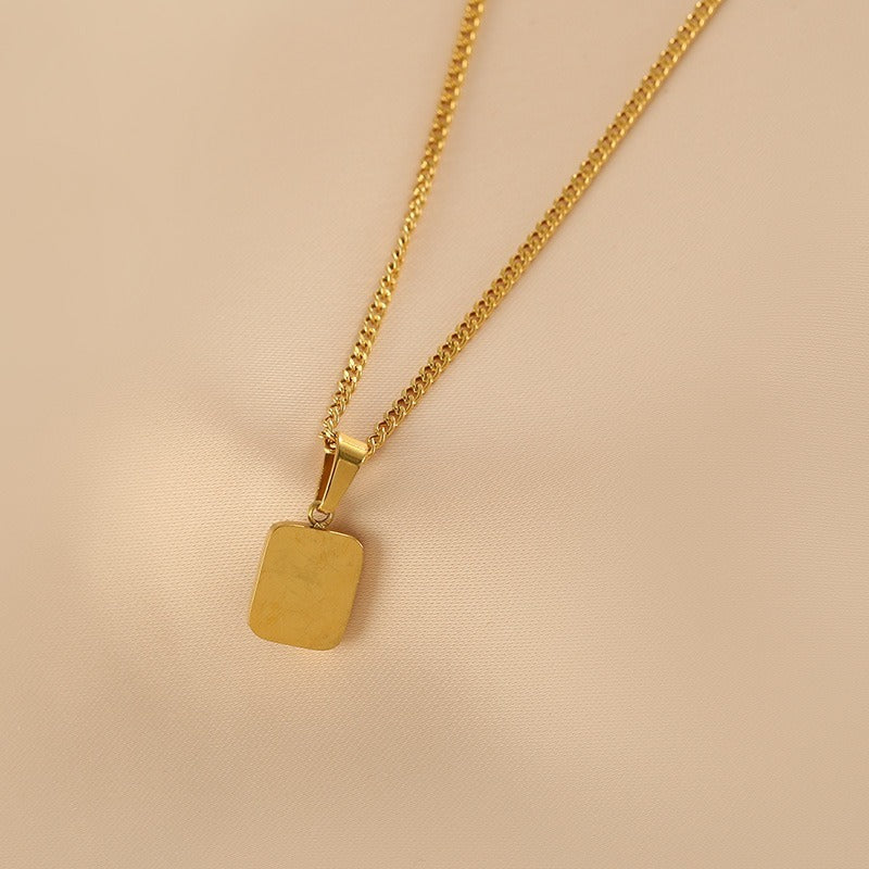 Collier ras de cou mariée – Acier inoxydable et plaqué or 18K