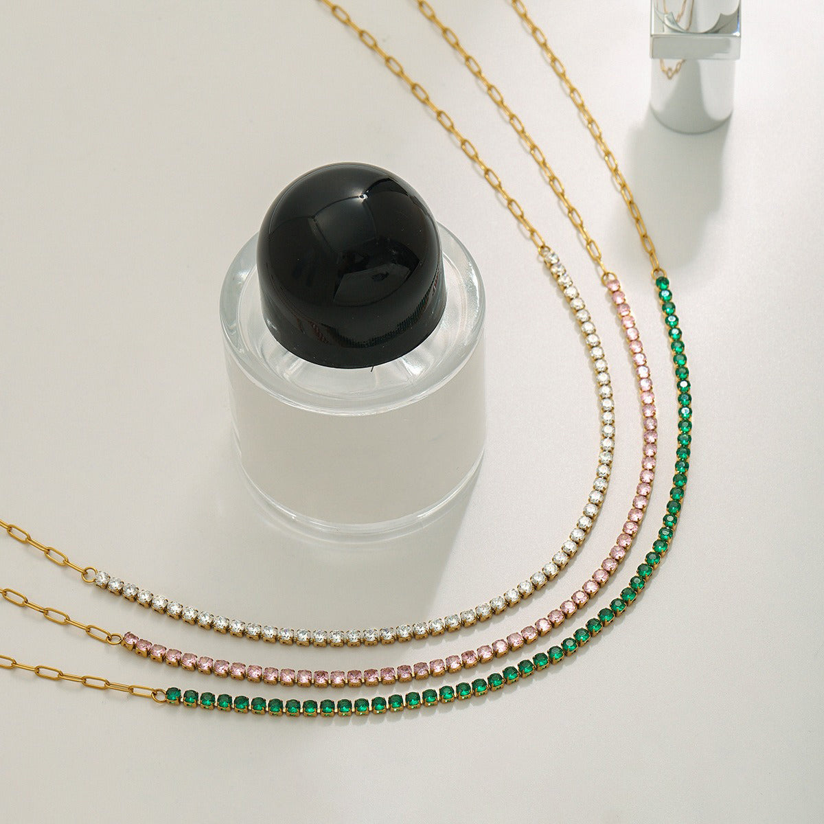 Collier ras de cou strass