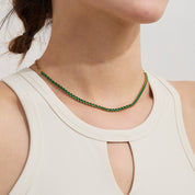 collier ras de cou boule, collier or blanc ras de cou