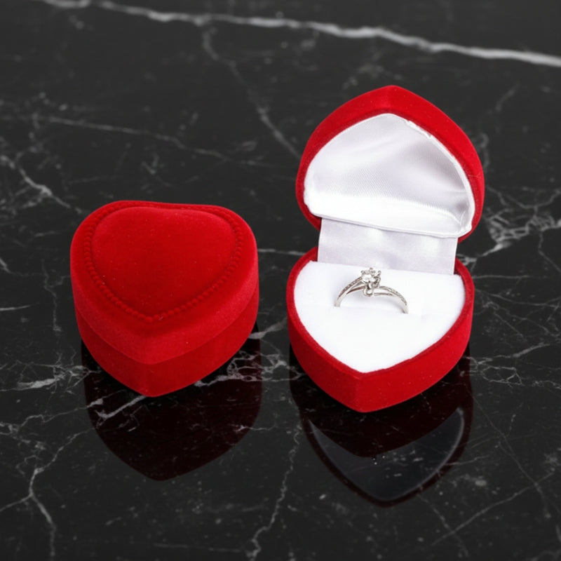 Écrin bague coeur rouge, ecrin bague amazon