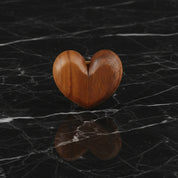 Écrin bague bois – Coffret en bois naturel forme cœur