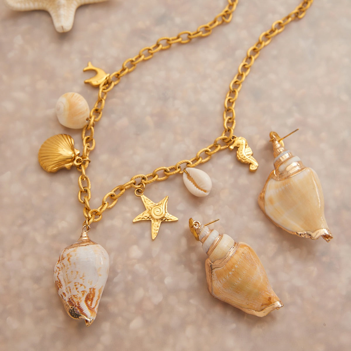 Parure coquillage marin