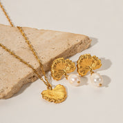Parure feuille ginkgo