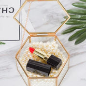 Porte alliance chic et glamour en verre doré