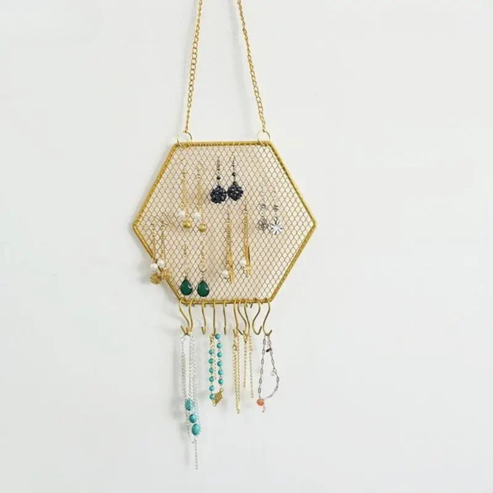 Porte bijoux hexagone