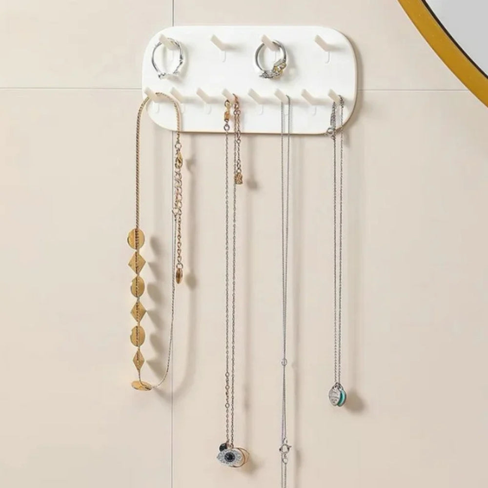 Porte bijoux mural avec crochets pour ranger colliers et bracelets