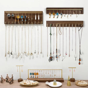 Porte bijoux mural en bois