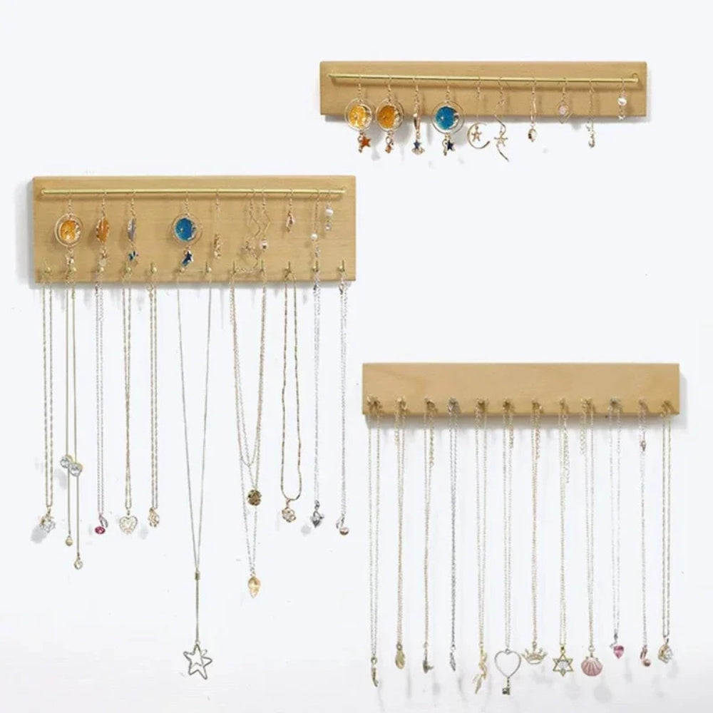 porte bijoux bois, Porte bijoux mural en bois disponible en plusieurs tailles pratiques