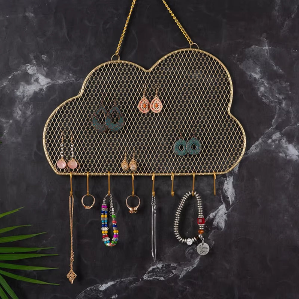 mannequin porte bijoux, porte bijoux doré