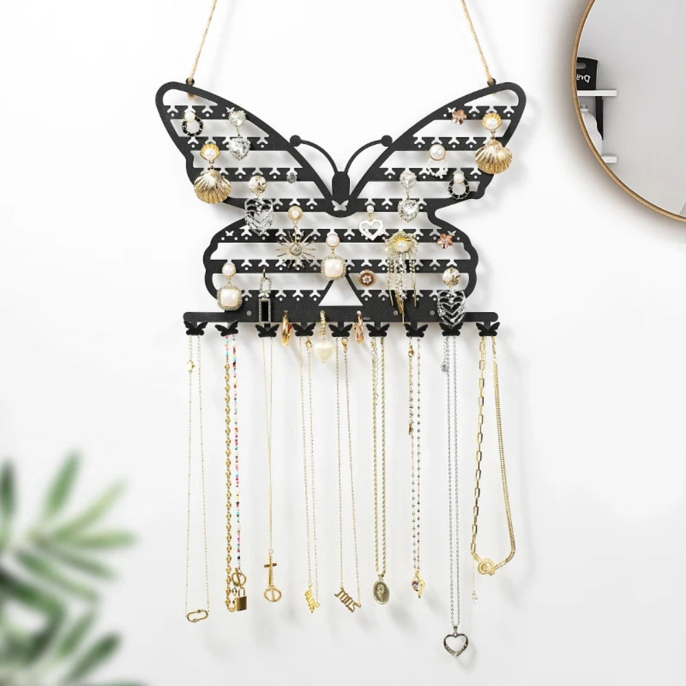 Porte bijoux mural papillon disponible en plusieurs coloris décoratifs