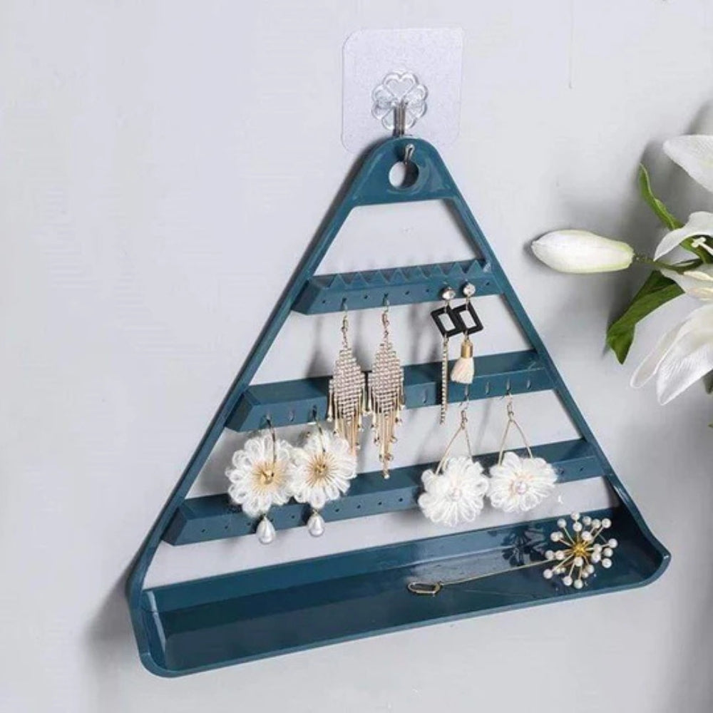 Porte bijoux mural triangulaire disponible en plusieurs couleurs modernes