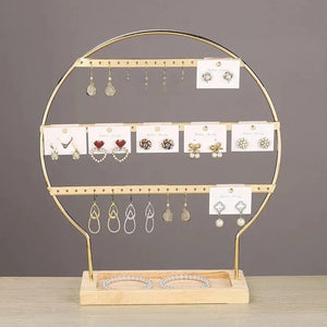 Porte boucles d'oreilles circulaire