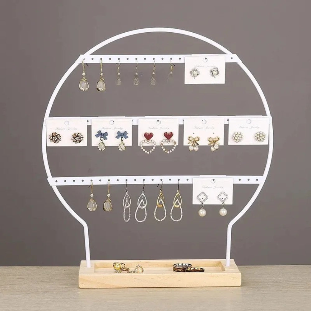 Porte boucles d'oreilles circulaire