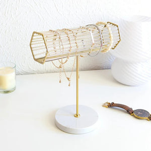 Porte bracelets doré