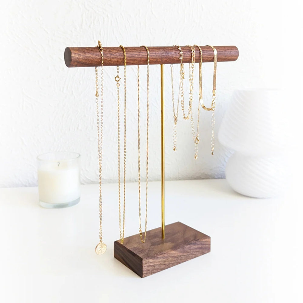 Porte bracelets en bois, porte bonheur bracelet