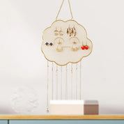 Présentoir bijoux nuage mural pour un rangement décoratif et fonctionnel, porte bijoux centrakor